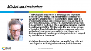 Michel's feedback on the online Art of Stakeholder Collaboration course